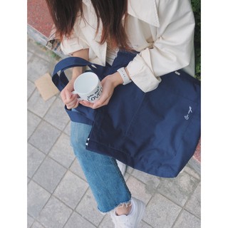 Túi vải canvas Basic Tote Bag - Cúc Craft - Xanh Navy