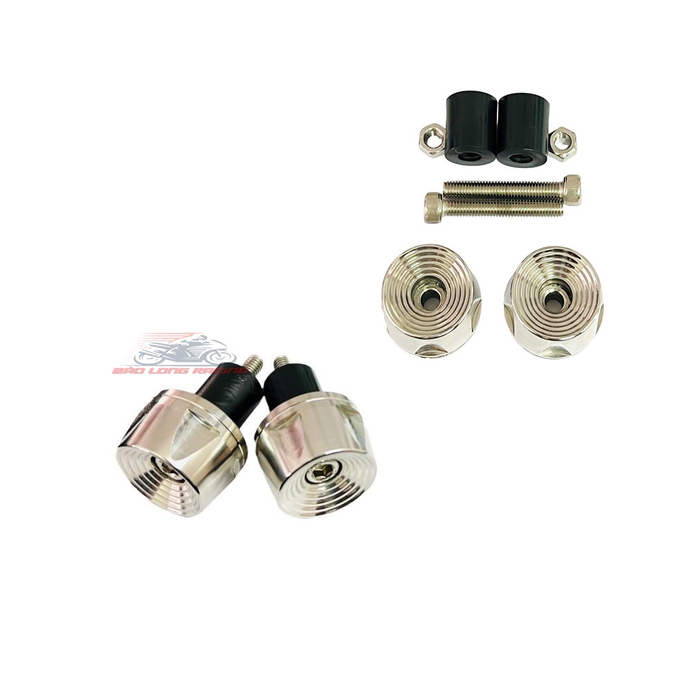 Cặp gù tay lái INOX 304 Phay 5 cạnh Salaya SỌC MẪU THÁI gắn các loại xe máy,Winner,Exciter,Wave,Sirius....cặp gù nặng 30