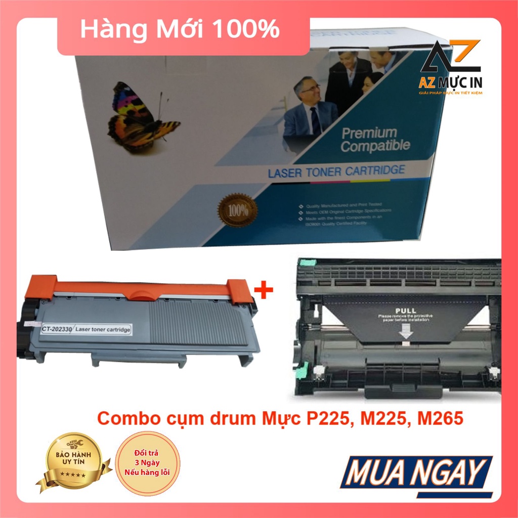 [COMBO CỤM DRUM MƯC P225] Mực máy in Xerox P225/ P225db/ P265dw/ M225dw/ M225z/ M265z.