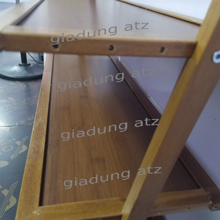 Kệ giày tre 4 tầng để đồ đa năng