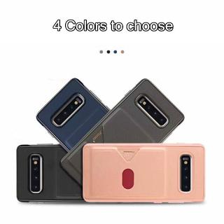 Hanman Soft TPU Shell Cover Samsung Galaxy Note 10 Plus Case With Card Slot Holder Case S10 Plus S8 S9 Note 8 Note 9 A8