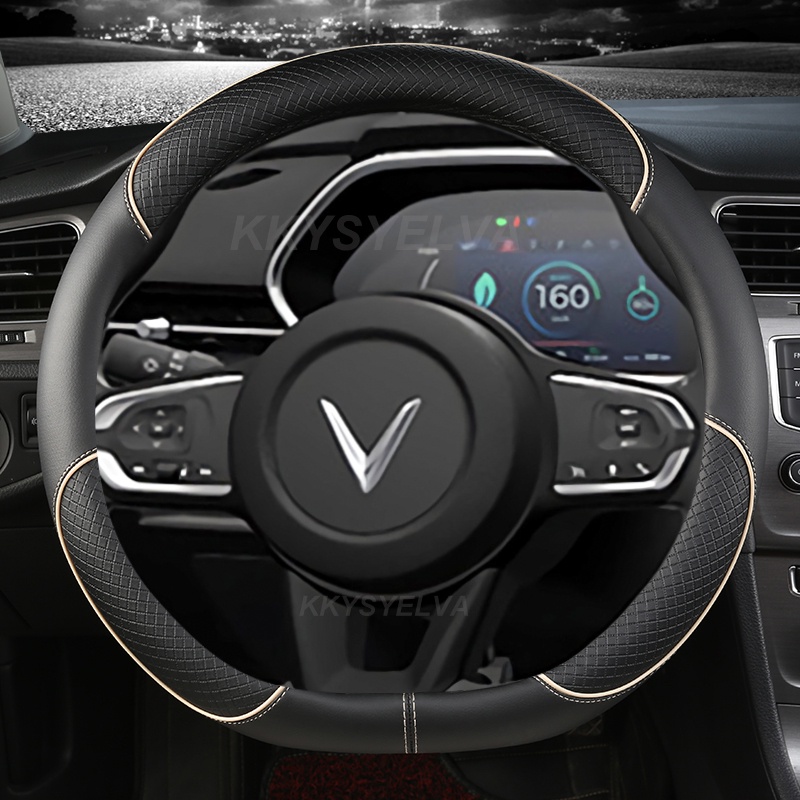 Bọc vô lăng xe ô tô Vinfast VF5 VF7 VF8 VF9 LUX A2 38cmO Lux SA2.0 Bọc vô lăng ô tô