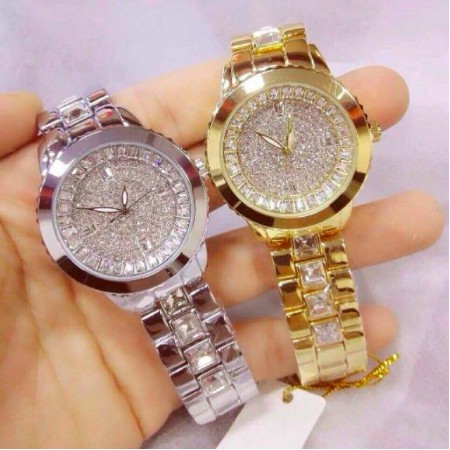 Đồng Hồ Nữ Bee Sister 0755 Case 38mm Mạ Lỳ Đá Sáng (Có Ảnh thật)