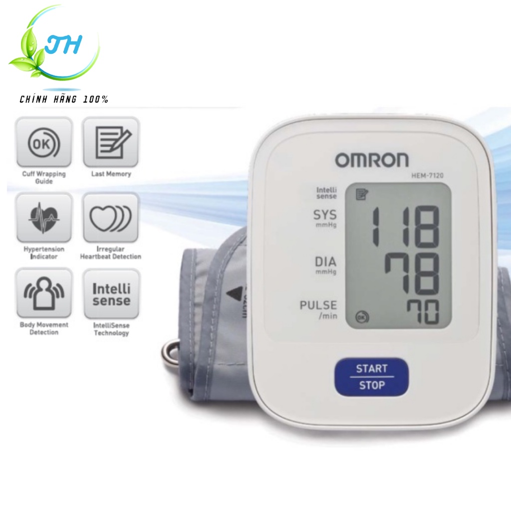 Máy đo huyết áp OMRON HEM 7120-Hàng chính hãng bảo hành 5 năm