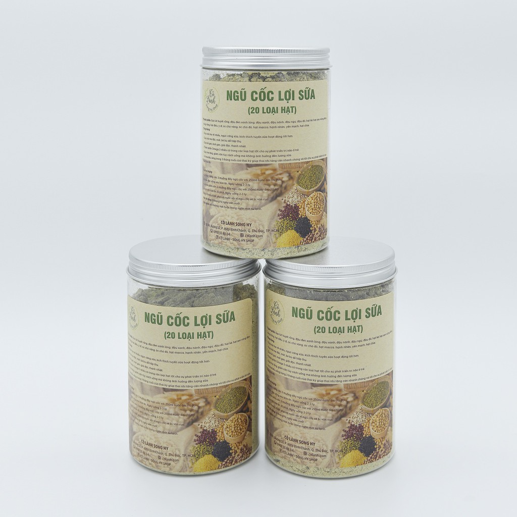 Bột Ngũ Cốc Dinh Dưỡng, Bột Ngũ Cốc Lợi Sữa (500gr) - Ngũ Cốc Nhà Làm - 18 loại hạt, 100% tự nhiên, không chất bảo quản