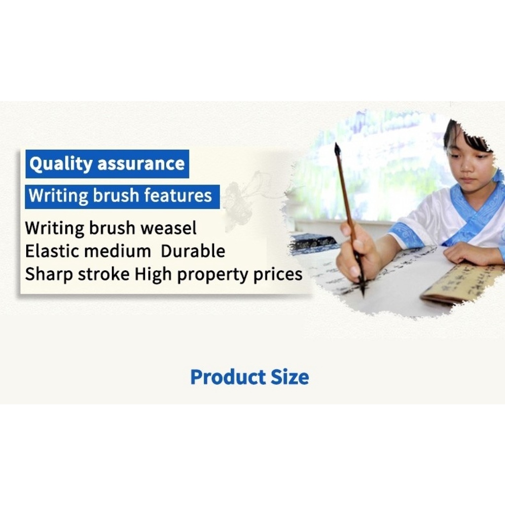 Set 4 cọ vẽ tranh/ viết thư pháp chuyên nghiệp