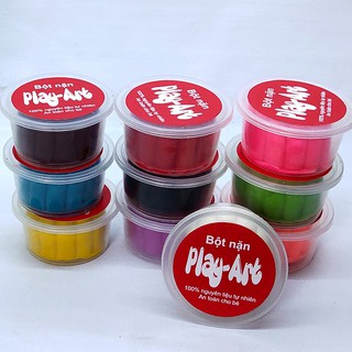 Set 10 hộp Đất năn 70g – Bột nặn Play-Art – An toàn cho bé – tặng kèm con lăn