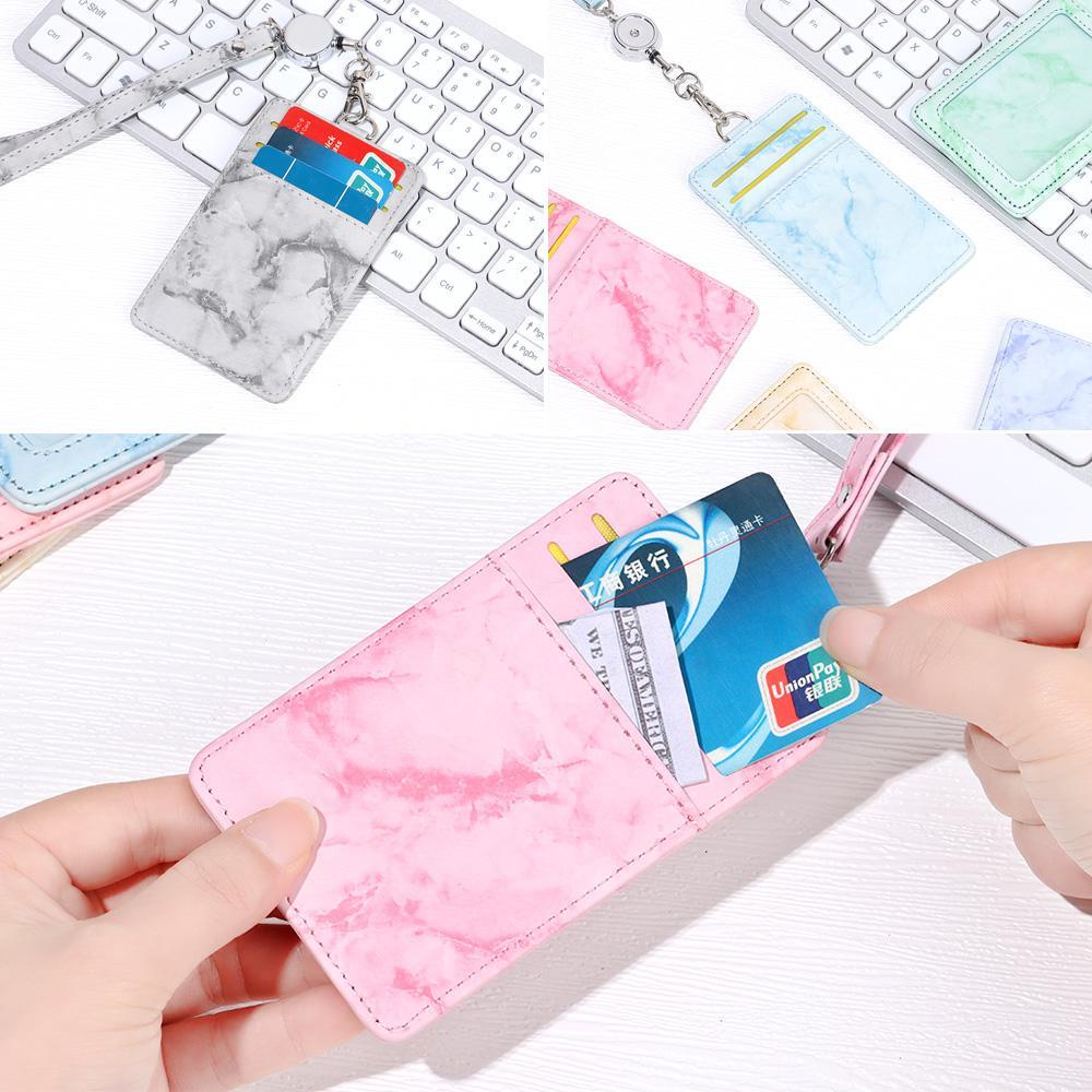 Ví Đựng Thẻ ID / Thẻ ID Màu Cầu Vồng Có Thể Thu Gọn Tiện Dụng Cho Văn Phòng