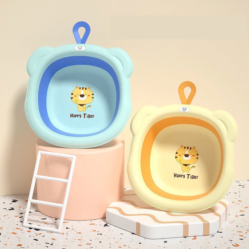 Chậu rửa mặt gấp gọn hình chú Hổ dành cho bé yêu