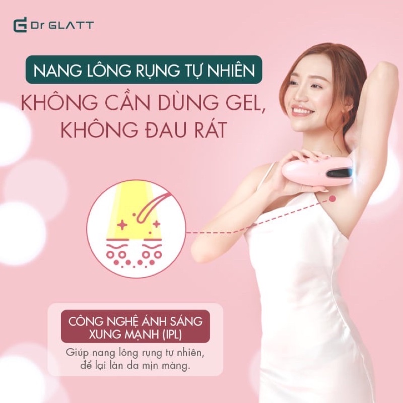Máy triệt lông Dr Glatt IPL LUX+ thương hiệu Đức bảo hành 2năm