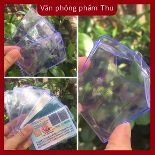 Bọc chống xước chip CCCD - ATM, Vỏ bọc căn cước công dân trong suốt có nắp bảo vệ thẻ