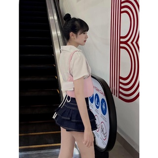 Áo sơ mi trắng dây dài thắt eo