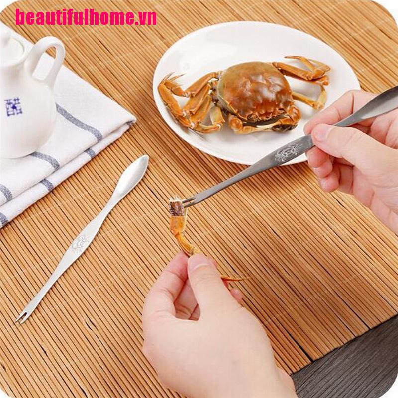 Stainless steel claws to eat crab seafood lobster crab pin stripping fruit fork