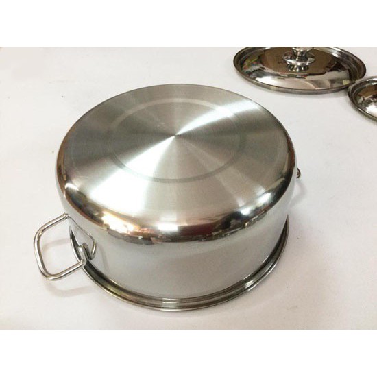 Nồi Inox đáy Từ Bộ 3 Đa Năng Không Kén Bếp