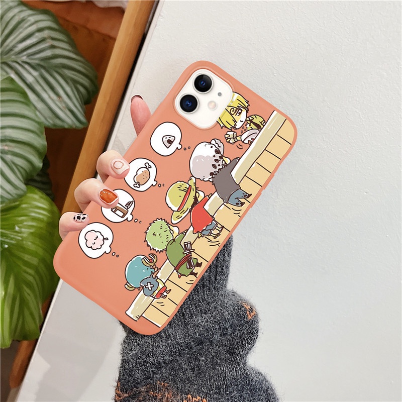 Ốp điện thoại bằng silicon in họa tiết hoạt hình One Piece cho  IPhone 13 13Pro 13Promax 12 12Pro 12Promax  11 11ProMax 7 8 SE 2020 7Plus 8Plus X XS XR XSmax