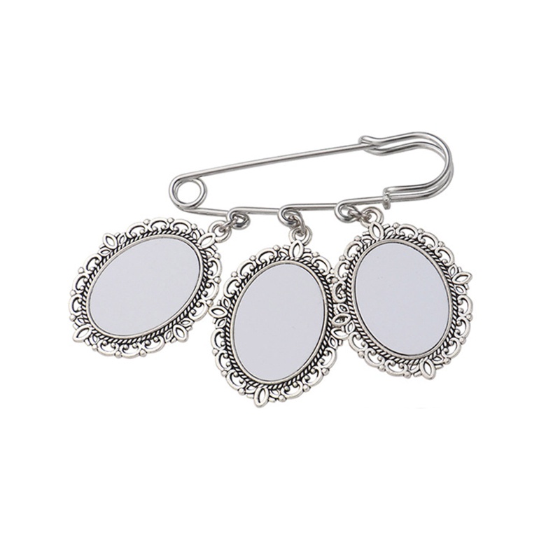 Mặt Dây Chuyền Bằng Nhôm Hình Oval Phối Ren Sang Trọng