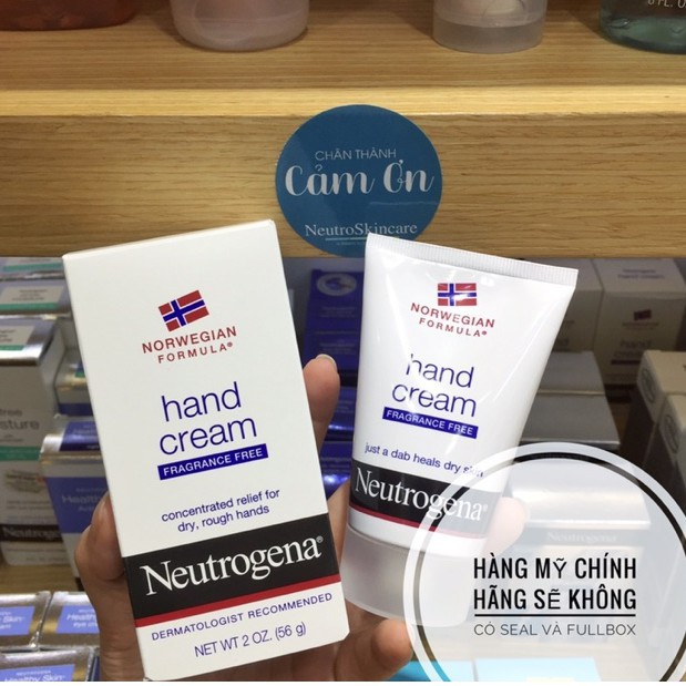 Kem dưỡng da tay Neutrogena Hand Cream Fragrance Free