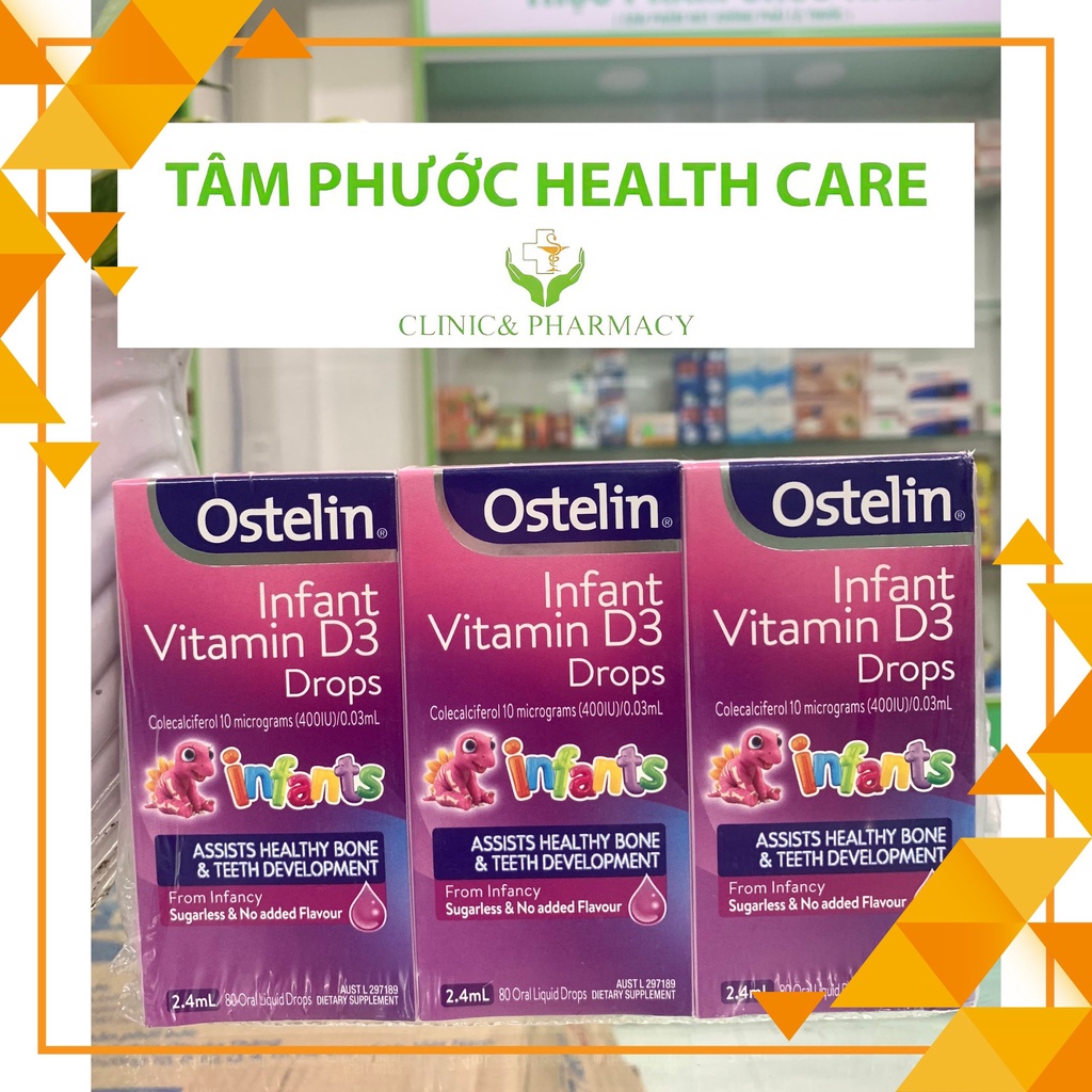 Ostelin Infant Vitamin D3 Drops - Bổ sung D3 dạng nhỏ giọt