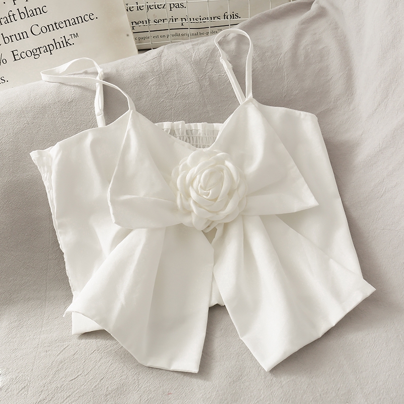 IELGY Áo hai dây màu trơn thời trang cho nữ