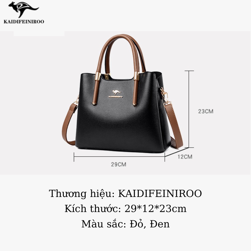 Túi xách nữ đẹp to cao cấp hàng hiệu đeo chéo hàn quốc rẻ công sở Kaidifeiniroo KD10  Kaidio size 29