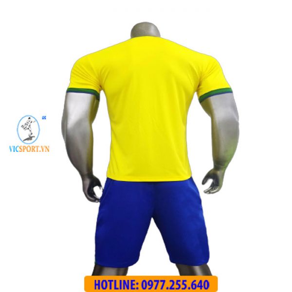 Áo Đá Bóng Brasil, Quần Áo Đá Banh Đội Tuyển BRAZIL 2022 Thun Lạnh Thoáng mát- Vicsport