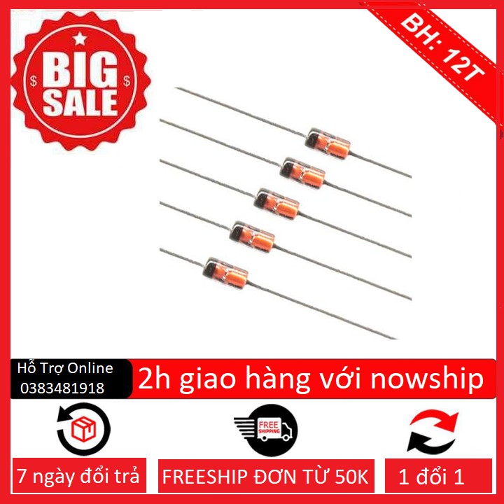 combo 10 DIODE 1N4148 (Combo 10 chiếc) diot 1n4148 | BigBuy360 - bigbuy360.vn