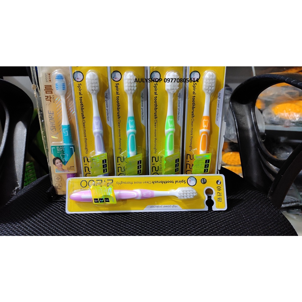 Bàn chải đánh răng Hàn Quốc #3387, bàn chải lông mềm đánh siêu êm