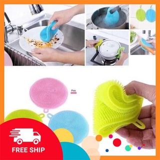 [FREE SHIP] Combo 2 miếng rửa chén bát silicon siêu sạch
