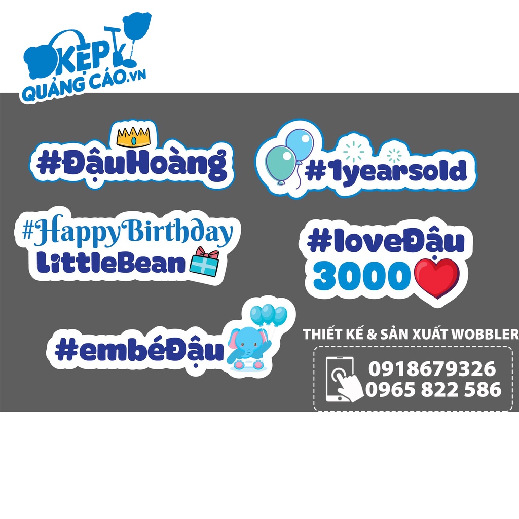 Hashtag sinh nhật, Hashtag in theo yêu cầu ngộ nghĩnh, đáng yêu