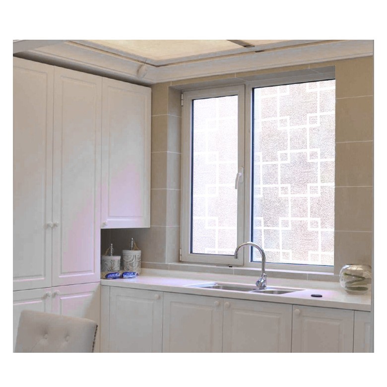 Giấy dán kính khổ rộng 45cm - ô vuông trắng