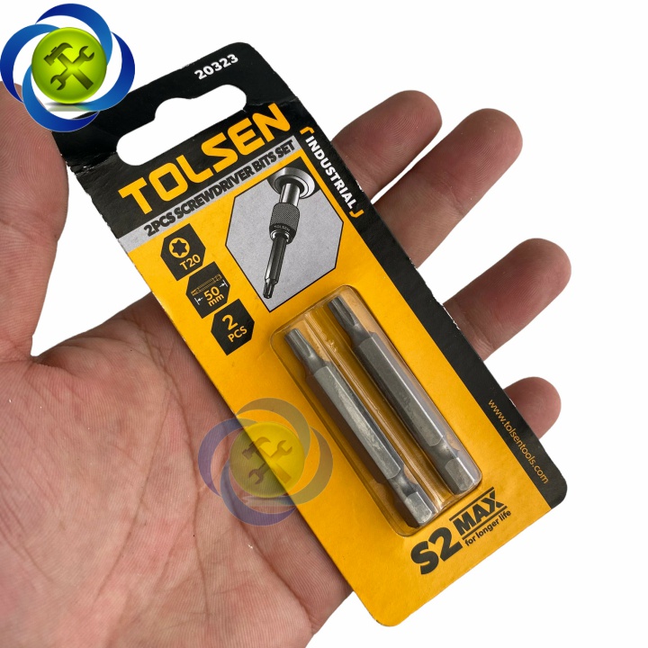 Mũi vít sao T20 Tolsen 20323 (vỉ 2 mũi ) x 50mm