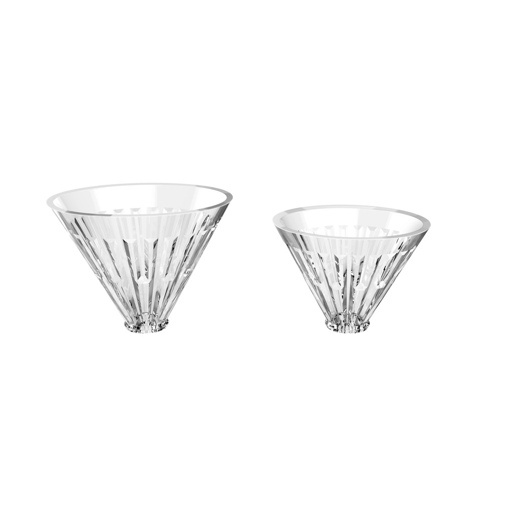 Phễu V60 thủy tinh Timemore Crystal size 01 và 02