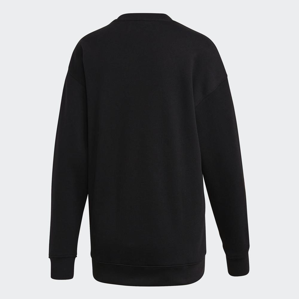 Áo Nỉ adidas ORIGINALS Nữ Trefoil Crew Sweatshirt Màu đen FM3272