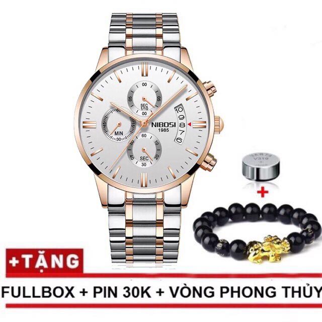 [CHÍNH HÃNG] Đồng hồ nam NIBOSI 1985 V4 dây thép đặc cao cấp, phong cách doanh nhân | BigBuy360 - bigbuy360.vn