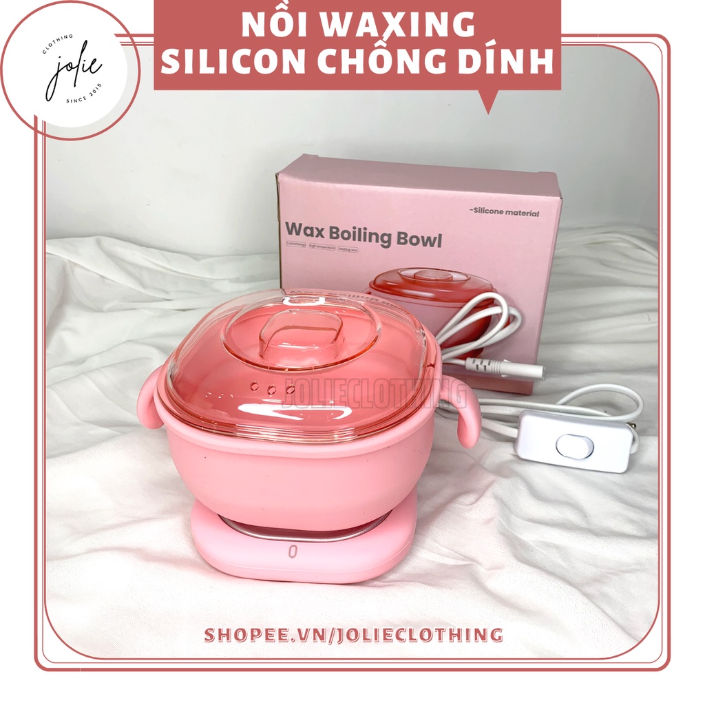 Nồi nấu sáp wax lông chống dính cao cấp - Nồi waxing silicon chống dính bền, nhẹ, chống dính, dễ vệ sinh
