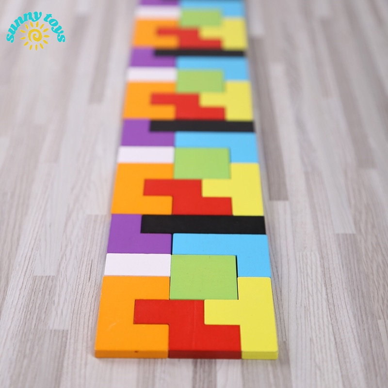 Đồ chơi xếp gạch Terris bằng gỗ- SUNNY TOYS lắp ráp thông minh ,phát triển trí tuệ cho bé