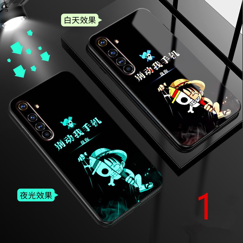 Ốp điện thoại kính cường lực dạ quang cho Xiaomi Redmi note 9 8 Pro redmi k30 pro xiaomi 11