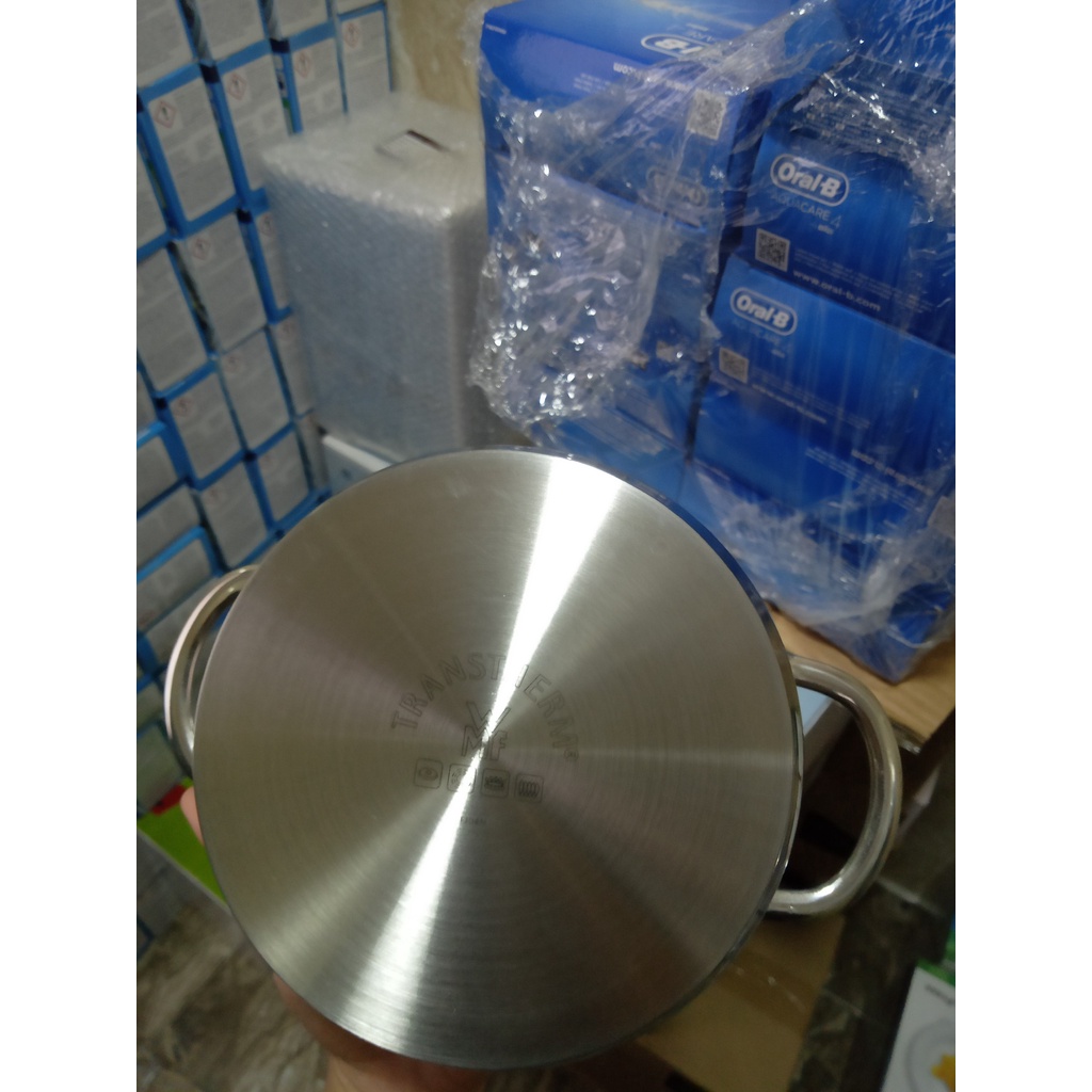 Nồi mini WMF size 14cm có vung, Nồi inox cromargan không gỉ size nhỏ