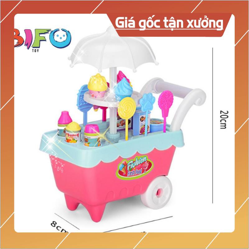 [Giá rẻ] Combo đầu bếp tí hon đồ chơi nấu ăn xe đẩy siêu thị bánh kem cho bé thỏa sức vui chơi