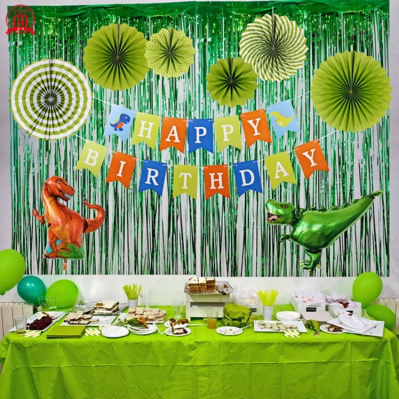 Dây Chữ Happy Birthday Sinh Nhật Chủ Đề Khủng Long Cho Bé