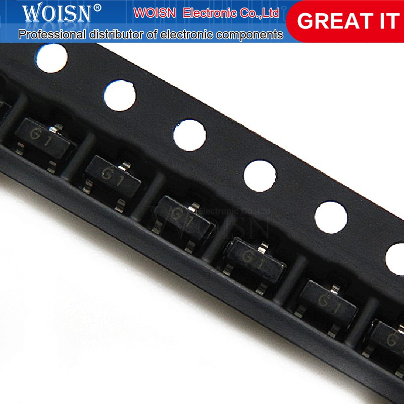 Bộ 100 bóng bán dẫn 2n5551 Sot23 Mmbt5551 G1 Sot23-3 Smd