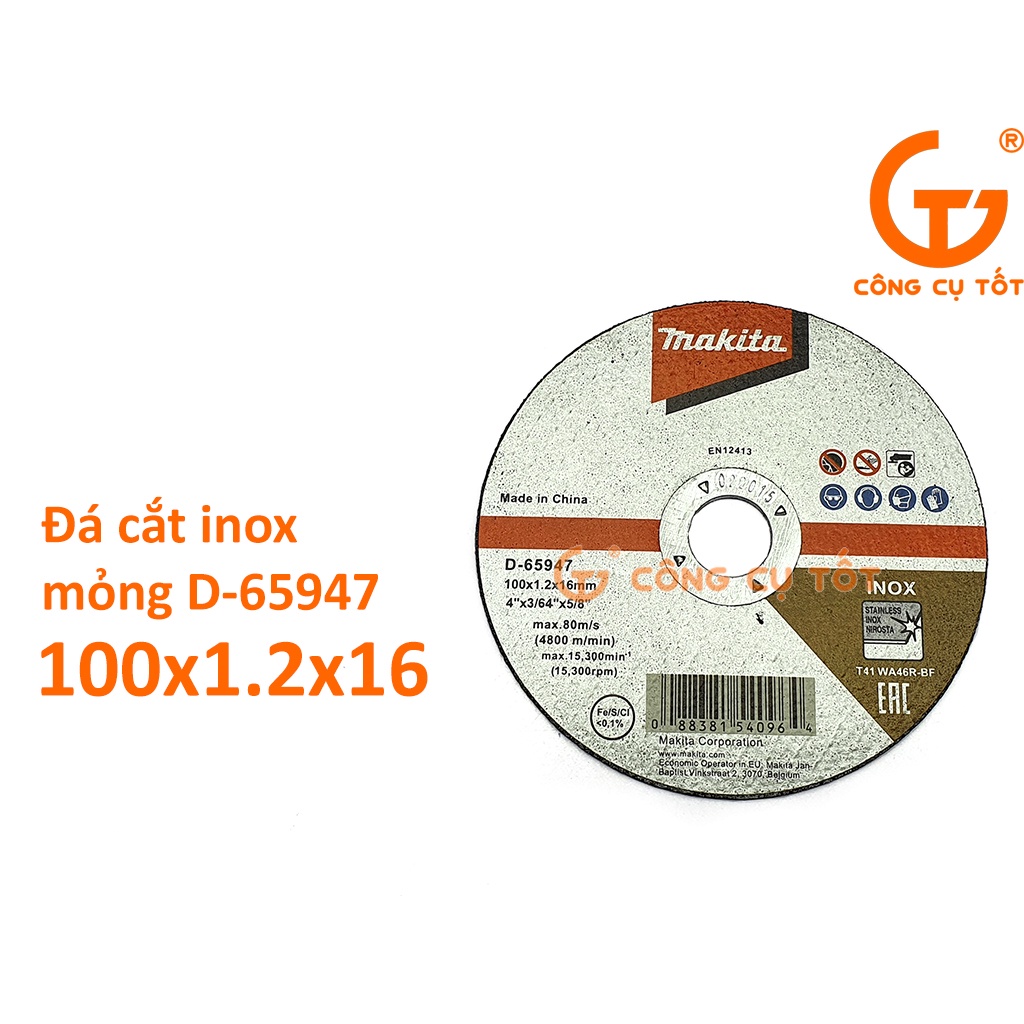 Đá cắt inox mỏng Makita D-65947