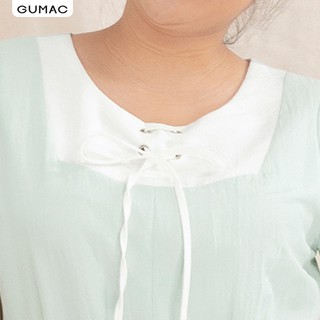Đầm suông nữ oversize mắt cáo GUMAC DA10119