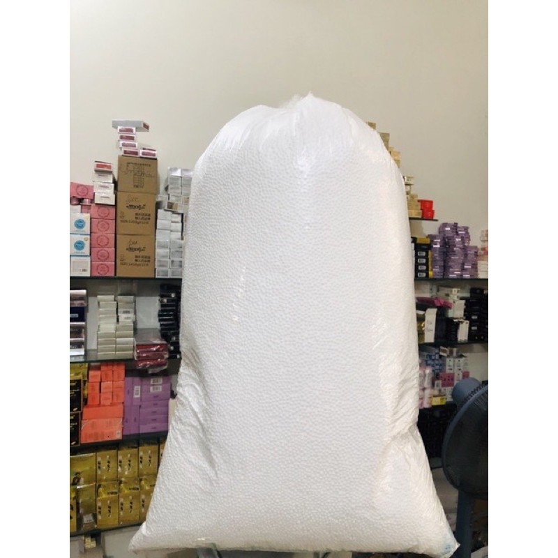 nữa kí hạt xốp trắng làm ghế lười , trang trí hộp quà