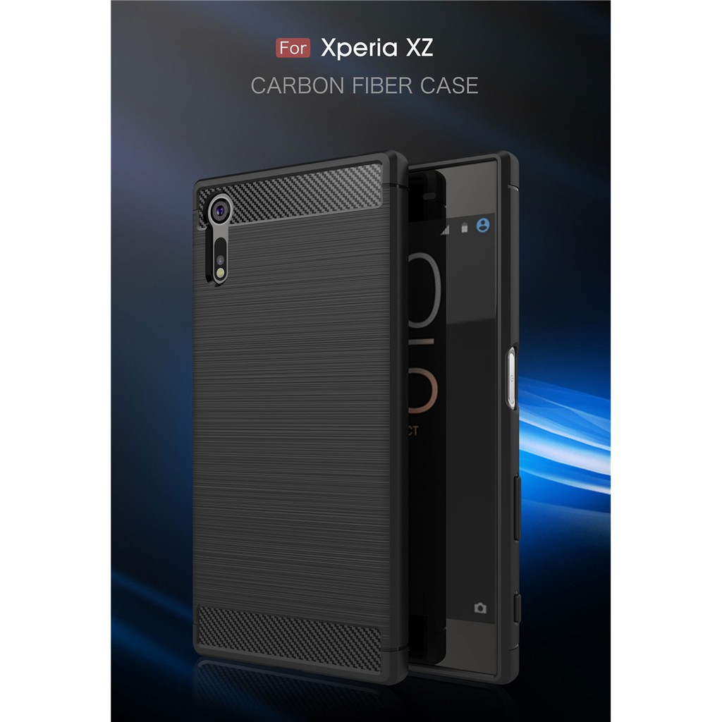 [Loại Tốt] Ốp Lưng Sony XZ/ XZs Dẻo Carbon Phay Xước Chống Sốc