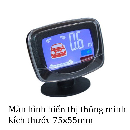 Cảm biến tiến lùi 6 mắt - 8 mắt trước sau TẶNG mũi khoan kèm màn hình có chuông cảnh báo vật cản