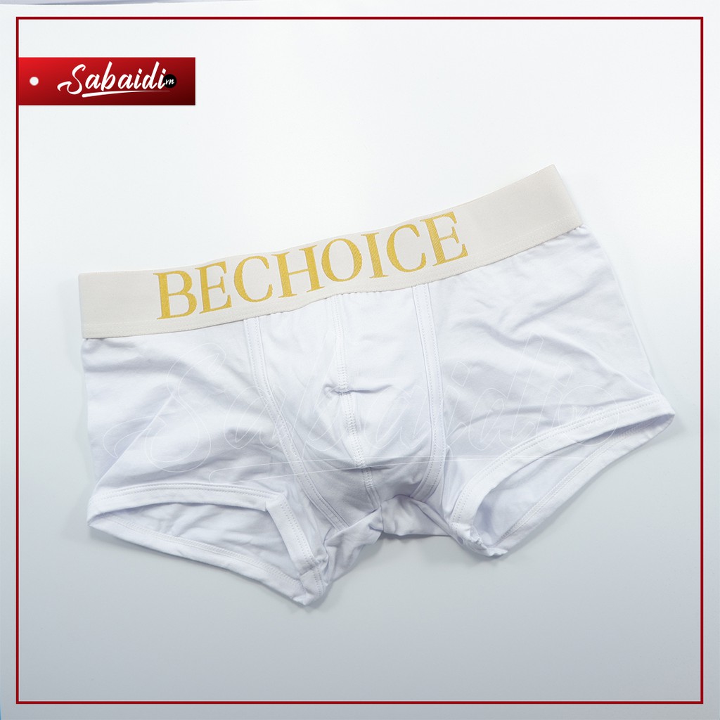 quần lót nam boxer bechoice trắng