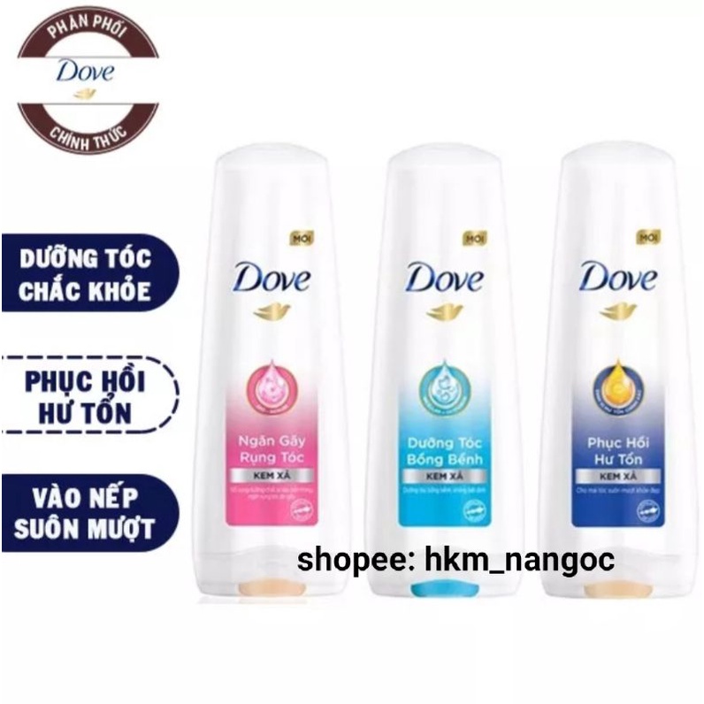 140 gr - Dầu xả dove phục hồi tóc hư tổn / Dove bồng bềnh / Dove ngăn gãy rụng tóc /Dove hoa sen óng mềm tự nhiên