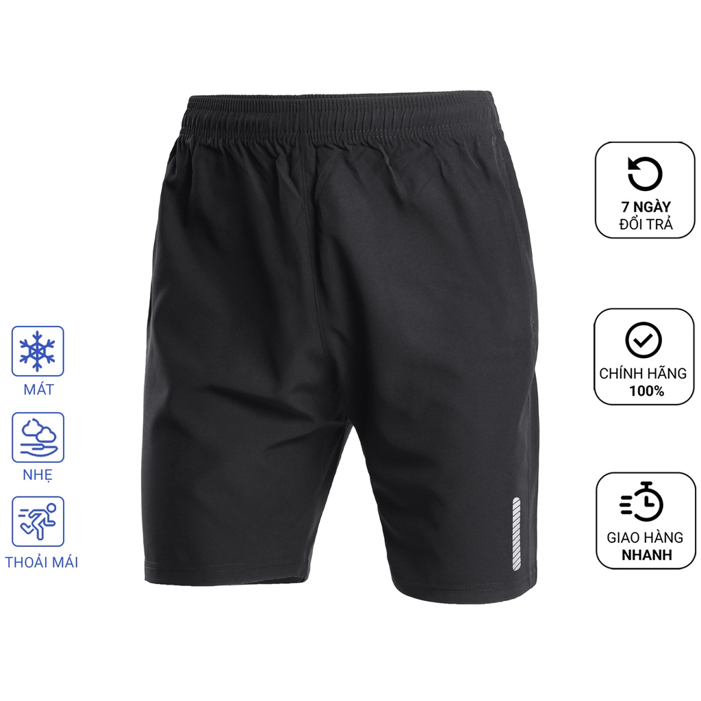 Quần short nam thể thao Ecollect vải dù co giãn đa chiều nhẹ mát phom rộng mặc thoải mái