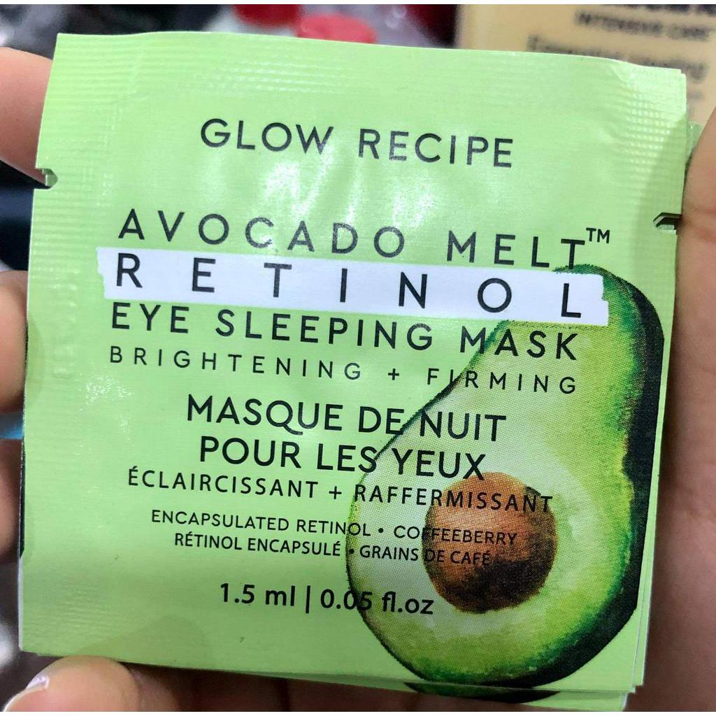 Bản Mỹ Mặt nạ mắt Avocado Melt Retinol Eye Sleeping Mask Minisize 1.5ml